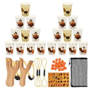 Thanksgiving Turkey Party Slingshot Game Set -